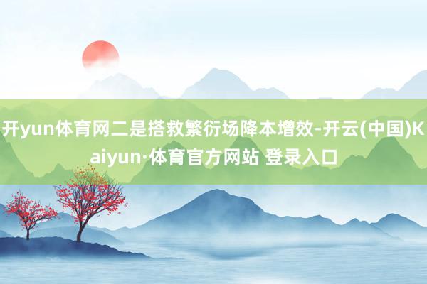 开yun体育网二是搭救繁衍场降本增效-开云(中国)Kaiyun·体育官方网站 登录入口